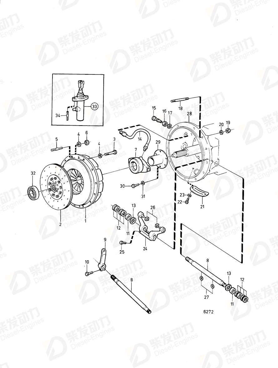 volvo penta Ball bearing 1526189 Drawing volvo penta Ball bearing 1526189 Drawing